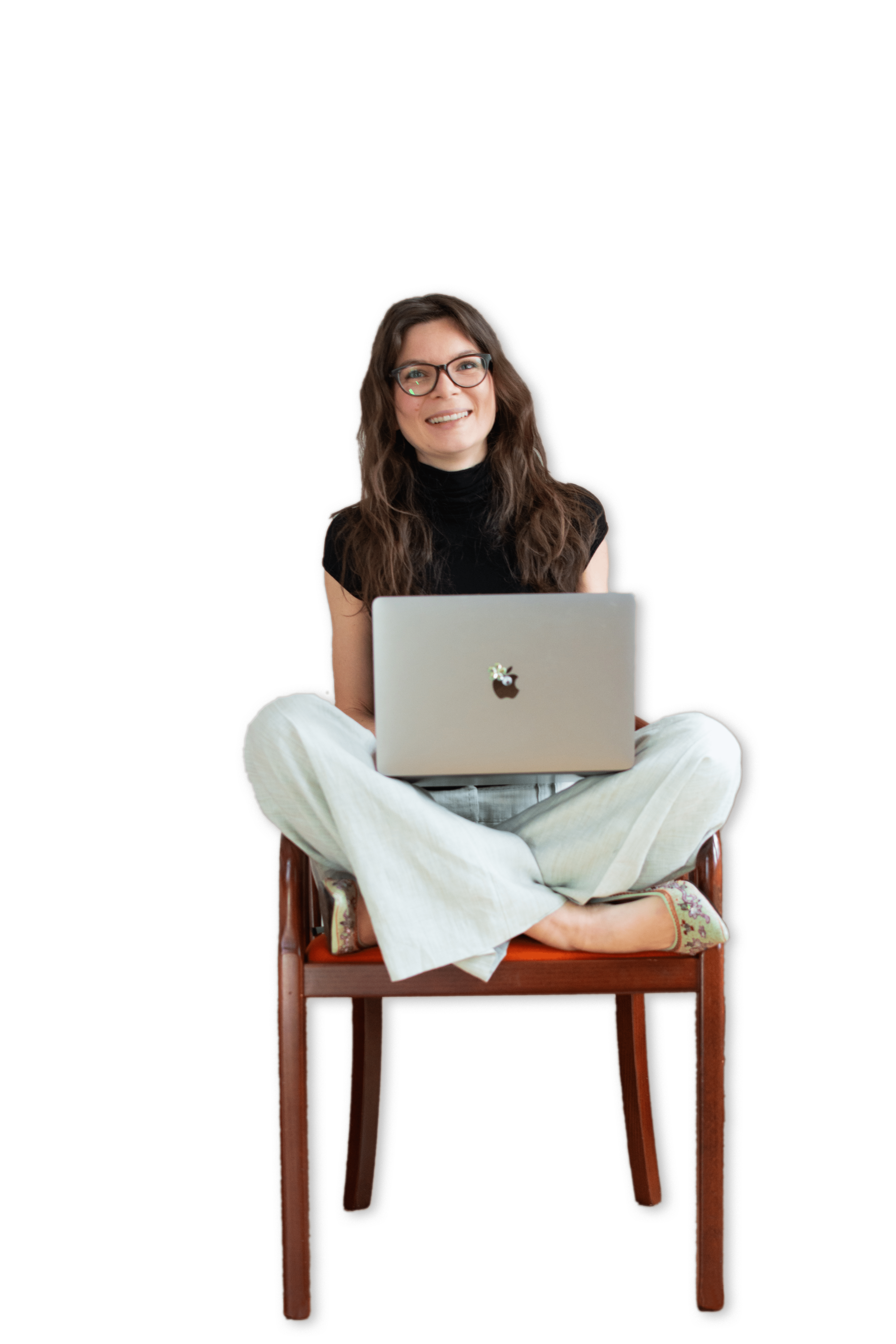 women sitting in chair